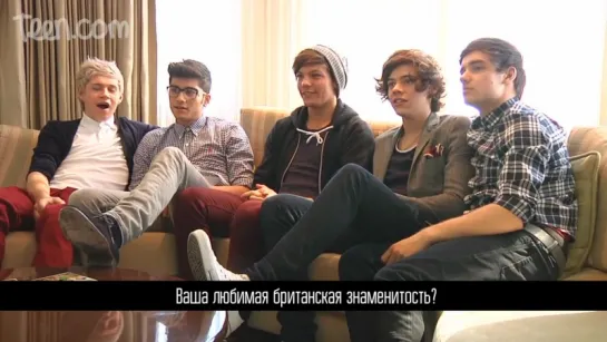 One Direction Interview On Their Favorite Things [RUS SUB]