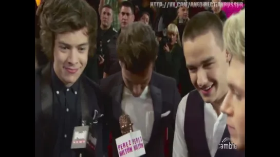 One Direction X Factor Red Carpet Harry Styles Talks Taylor Swift [RUS SUB]