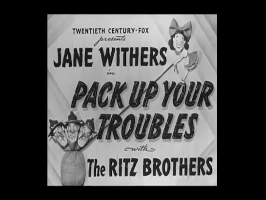 Pack Up Your Troubles 1939 Comedy The Ritz Brothers in english eng