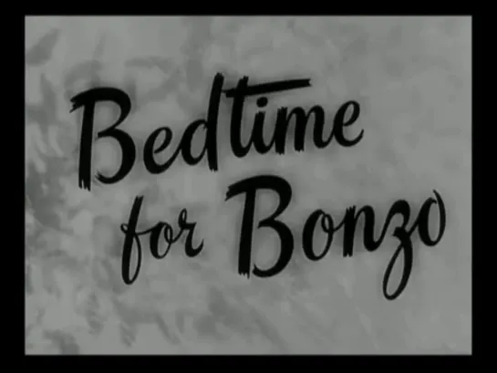 Bedtime For Bonzo 1951 Comedy Ronald Reaganin english eng