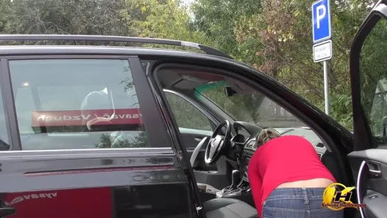 2020-07-03 - Cleaning Car at Gas Station 1080p