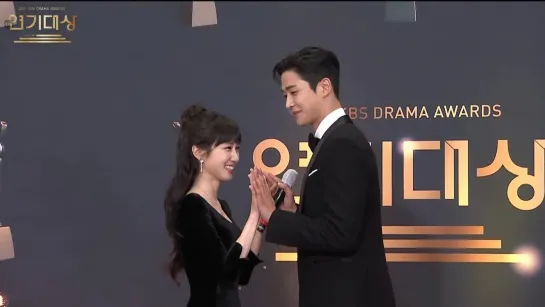 Пак Ын Бин и Роун на KBS Drama Awards 2021 / Park Eun Bin & Ro Woon (красная дорожка)