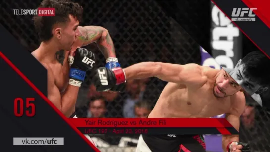 UFC Top 10 KOs of 2016 # 5 Yair Rodriguez KO Andre Fili