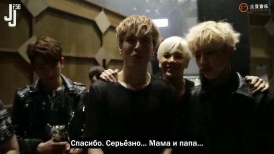 [151015] За кулисами The Show после второй победы GOT7 [русс. саб]