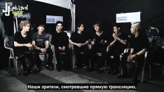 [151001] За кулисами первого выступления GOT7 с «MAD» [русс. саб]