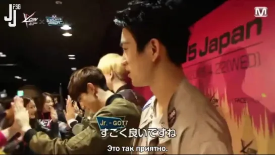 [150508] "MCountdown Backstage" отрывки с  GOT7 [русс. саб]