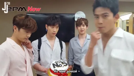 [150618] 2PM и тортик за кулисами MCD [русс. саб]