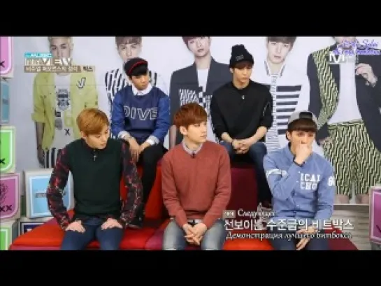 [RUS SUB] 20140114 The Music InterVIEW with VIXX