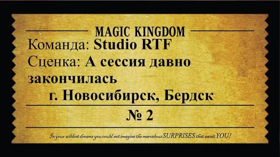 Magic Kingdom 2015 Сценический косплей Studio RTF