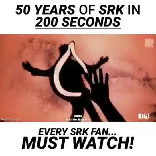 50 Years Of SRK In 200 Seconds.. - @iamsrk