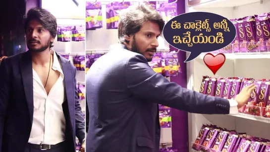 Actor Sundeep Kishan Buying Chocolates For Reporters At AMB Cinemas - Michael Movie Press Meet