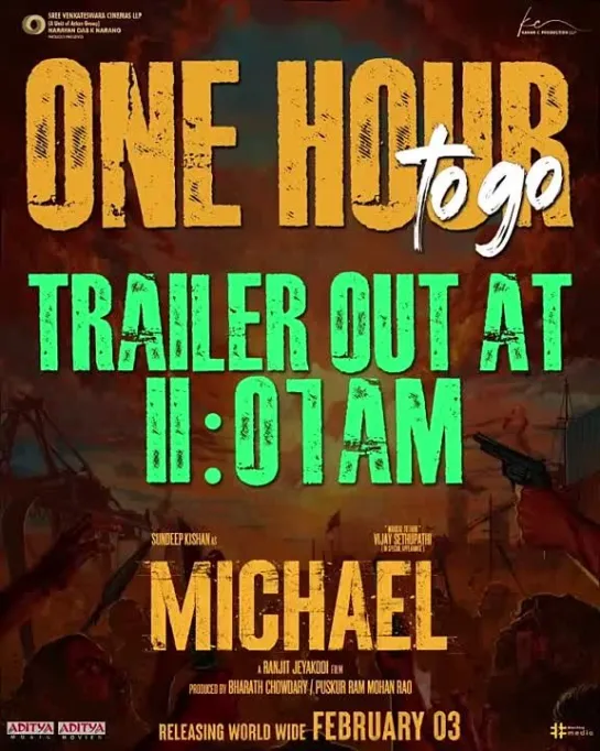 1 hour to go / Michael Trailer