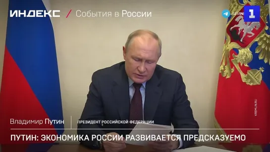 Путин: экономика России развивается предсказуемо