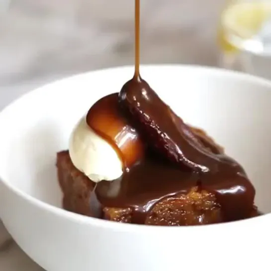 Now that’s what you call a sticky toffee pudding.... @breadstreetkitchendubai