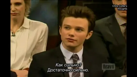 Story of Chris Colfer (Inside the actors studio) (rus sub)