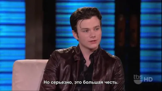 Chris Colfer on Lopez Tonight (rus sub)