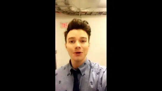 Chris Colfer via Good Morning America’s Snapchat (July 11, 2017)