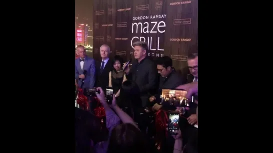 Гордон Рамзи на открытии своего ресторана Maze Grill в Гонконге (09.10.2018)