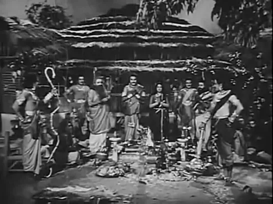 Первое появление Хемы в кино! Фильм "Pandava vanavasam" (1965 г.)