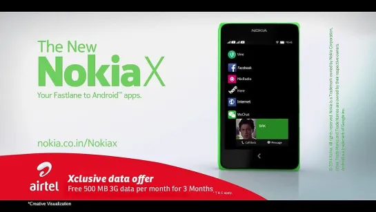 Шахрукх Кхан в рекламе Nokia X