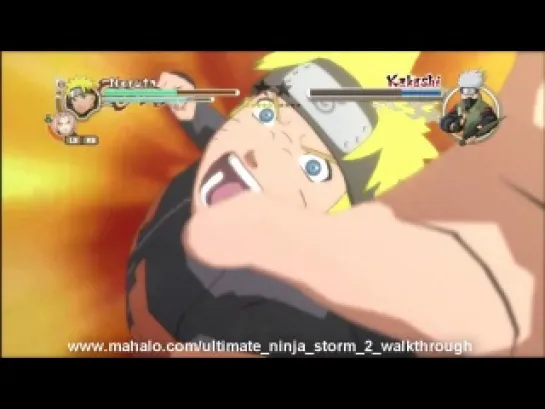 Naruto Shippuuden Ultimate Ninja Storm 2 Walkthrough - Prologue Part 4 - Naruto vs Kakashi