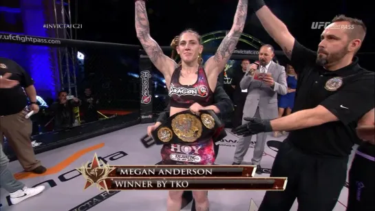 Megan Anderson finishes Charmaine Tweet