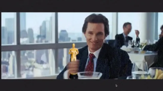 Matthew McConaughey taunts Leonardo DiCaprio with his Oscar