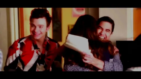 Kurt, Blaine + Rachel - Skys still blue