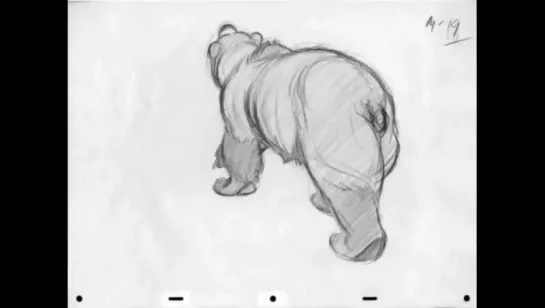 Pencil Test - Rune Bennicke- Rough Bear Animation