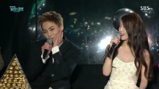 151227 SBS 가요대전 EXO Xiumin interview