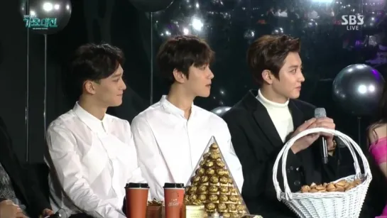 151227 EXO Chen Baekhyun, Chen Chanyeol @ SBS Gayo Daejun interview