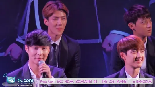 140912 Press Con  EXO FROM. EXOPLANET 1  in BANGKOK Part1