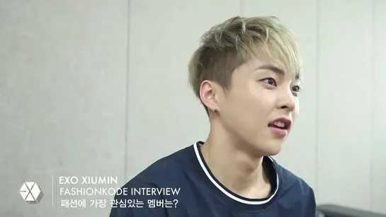 140718  Xiumin Interview @ Fashion Kode 2014