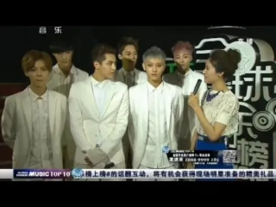 [INTERVIEW] 140419 EXO-M @ Global Chinese Music [1]