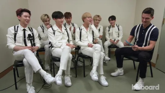 [VK][180727] MONSTA X Interview (Sing Backstreet Boys & Answer Fan Questions) @ Billboard