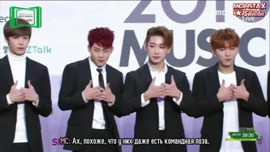 [RUS.SUB|VK][07.11.2015] Monsta X @ 2015 Melon Music Awards RED CARPET