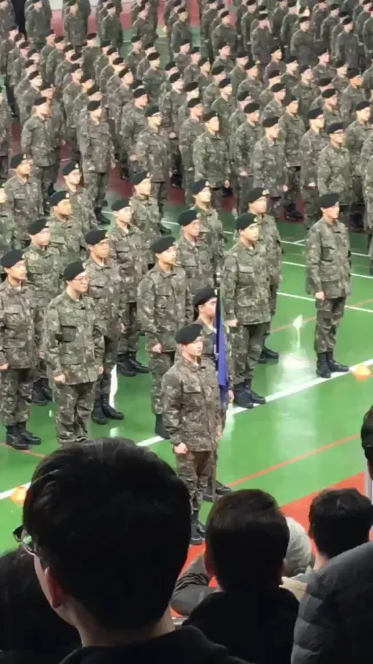 [FANCAM] 190226 Чансоб на церемонии окончания курса базовой военной подготовки