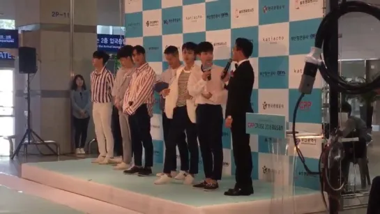 [FANCAM] 18.04.2018: BTOB на красной ковровой дорожке @ CPP Busan Cruise 2018