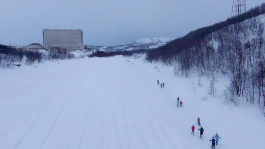 Мурманск. Окунёвое озеро Дрон летит 72 км/час https://vk.com/murmansk_flight