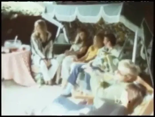 Richard Sylbert, Jacqueline Bisset, and Mia Farrow talking about the friendly atmosphere at Sharon and Roman’s home.