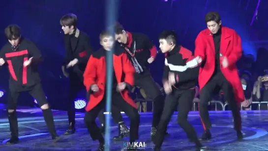 [FANCAM] 151227 EXO - Love Me Right (Kai Focus) @ SBS Gayo Daejun (2)