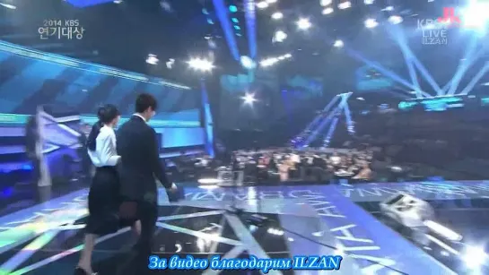 [RUSSUB] 20141231 KBS Award. Речь во время получения награды лучшему актёру