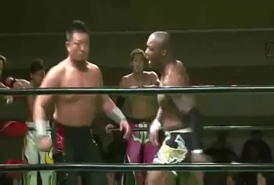 Minoru Suzuki, Shelton Benjamin, Taichi, TAKA Michinoku vs Naomichi Marufuji, Mohammed Yone, Ishimori, Kotoge - 12.01.2015 (NOAH