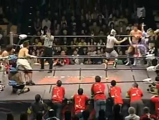 Kagetora, Katsuya Kishi, Makoto Oishi & Shiori Asahi vs Kota Ibushi, PSYCHO, Shanao, Tigers Mask - 09.09.2005 (Indy Summit)