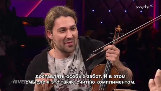 David Garrett®Zu Gast in MDR-Talkshow Riverboat am 15.12.2017