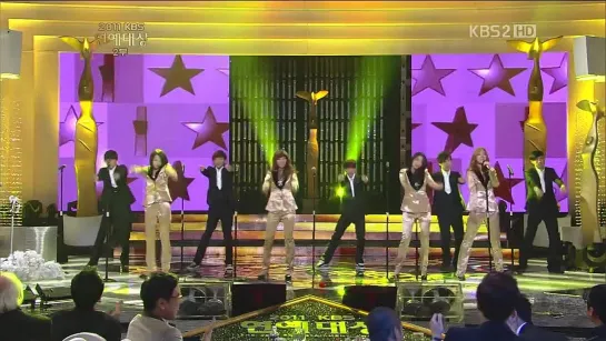 111224 Sistar - Ma Boy + So Cool +  All I Want For Christmas Is You @ 2011 KBS Entertaniment Awards