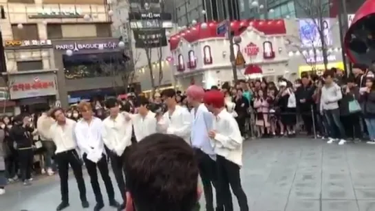 [Fancam][27.03.2018] MONSTA X filming for 1theK 'Run To You' at Sinchon