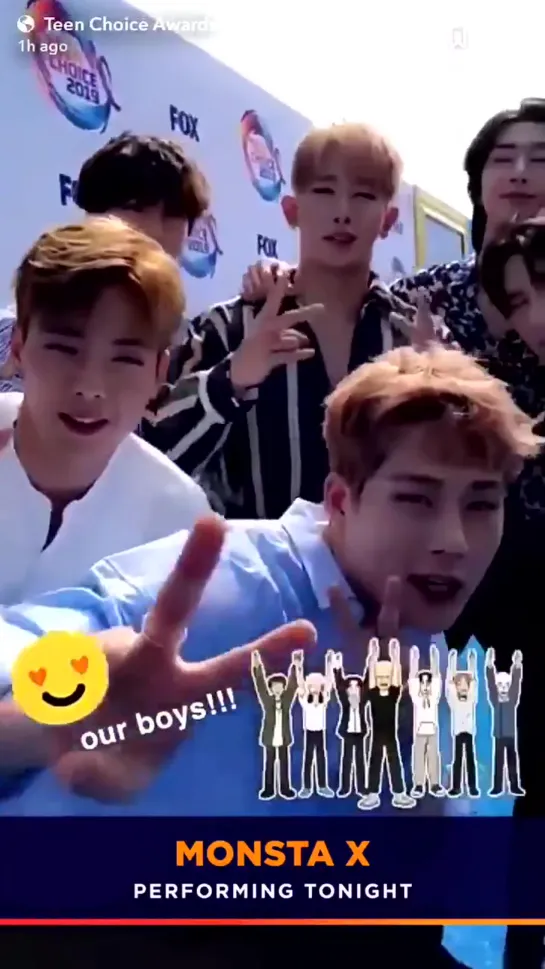 [VK][11.08.2019] TeenChoiceAwards Snapchat Update