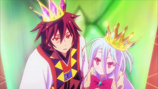 No Game No Life 4 серия русская озвучка OVERLORDS / Нет Игры - нет Жизни - 04 [vk] HD