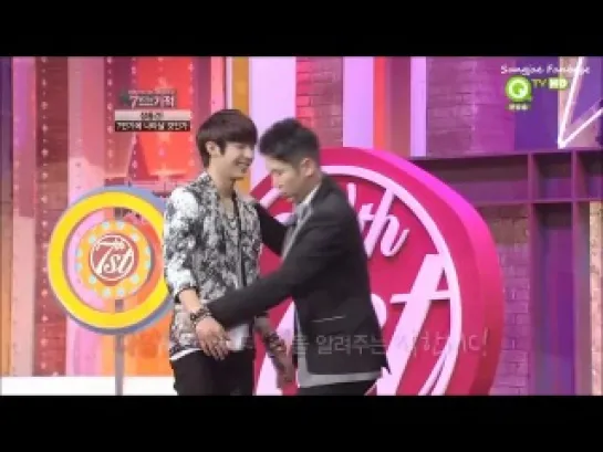 [SHOW][12.05.13] Minhyuk hugs a fan  @ MBC Idol QTV Miracle 7